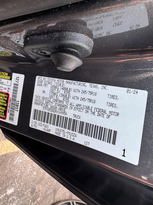 Used 2024 Toyota Tundra SR w/ SR Tow Package image 28