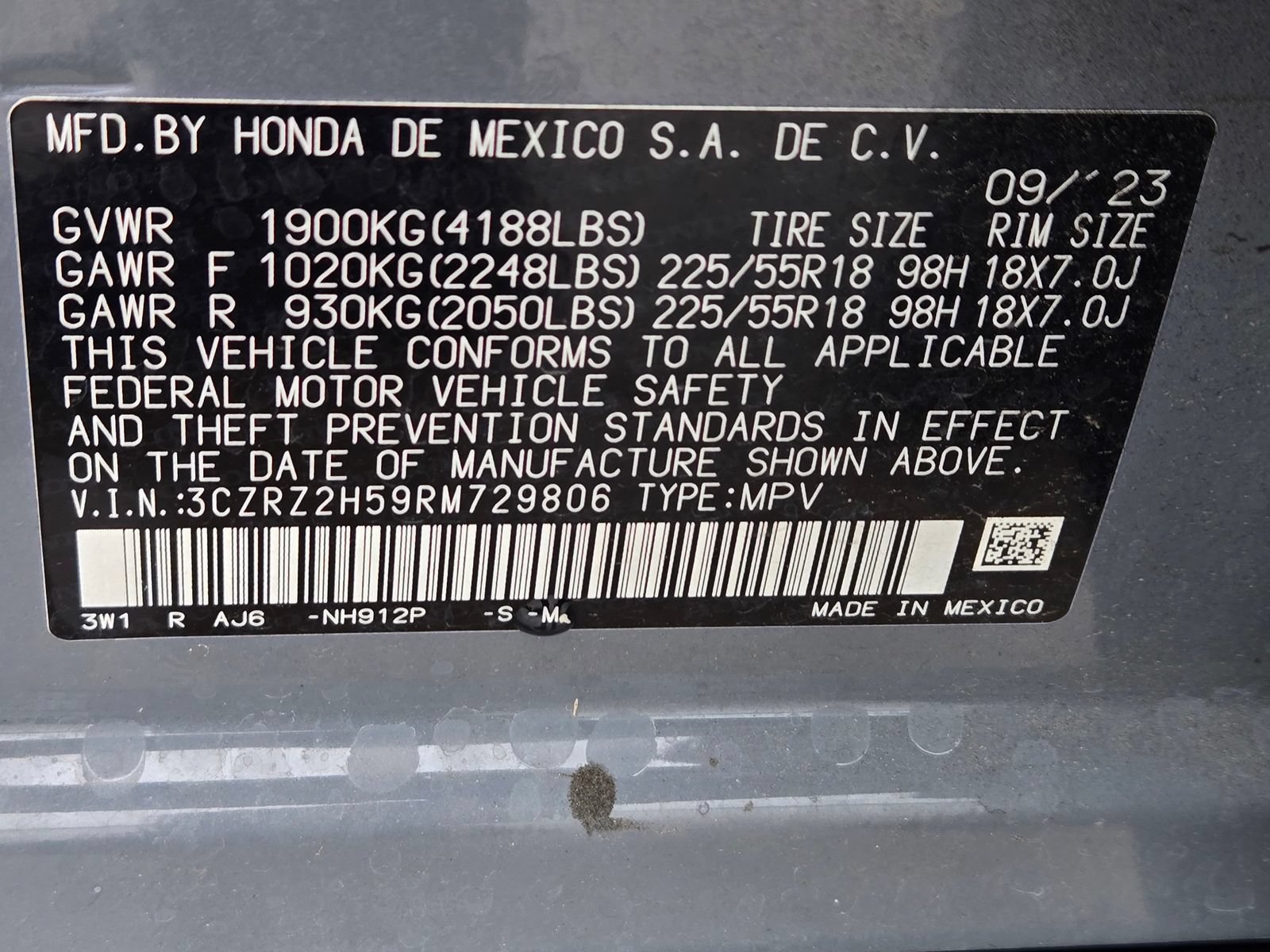 Used 2024 Honda HR-V Sport image 12