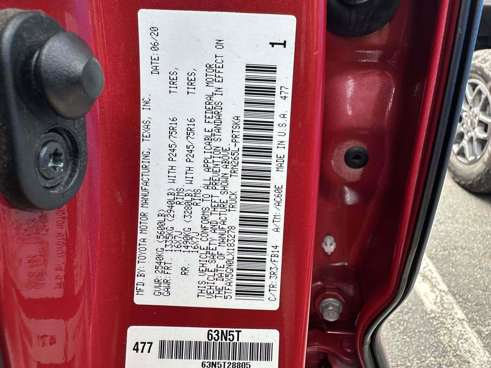 Used 2020 Toyota Tacoma SR w/ SR Convenience Package RWD image 31