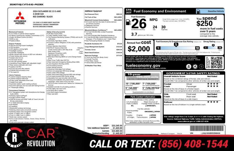 Used 2024 Mitsubishi Outlander SE image 2