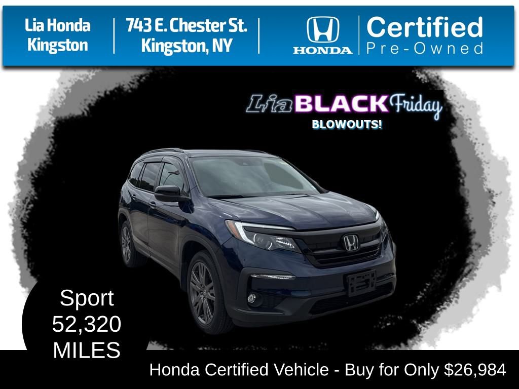 Certified 2022 Honda Pilot Sport