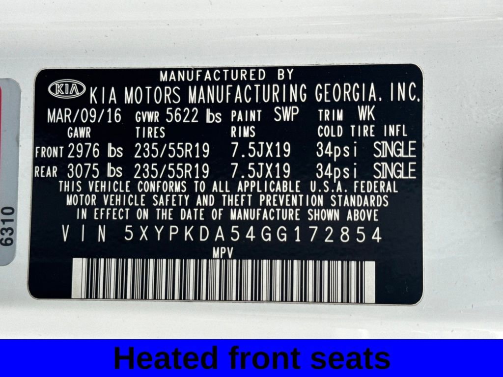 Used 2016 Kia Sorento SX w/ SXL Technology Package image 32