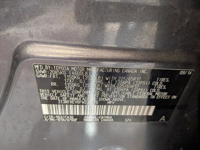 Used 2015 Toyota RAV4 XLE AWD/4WD image 23