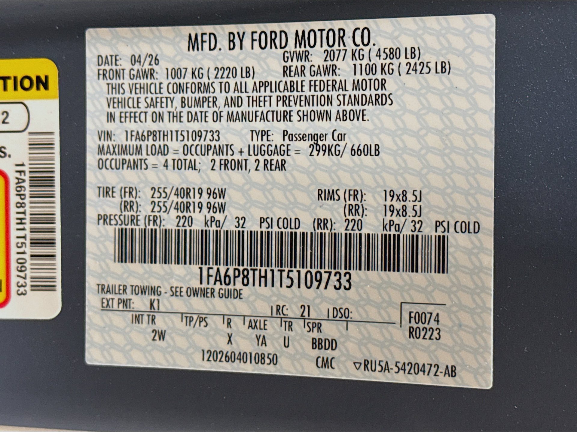 New 2026 Ford Mustang Coupe w/ Mustang Nite Pony Package RWD image 28