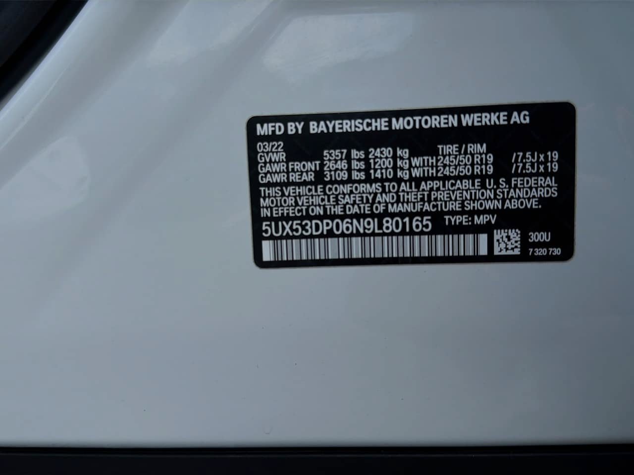 Used 2022 BMW X3 xDrive30i w/ Convenience Package AWD/4WD image 30