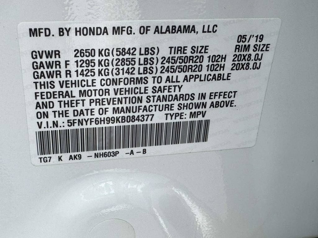 Used 2019 Honda Pilot Touring image 30