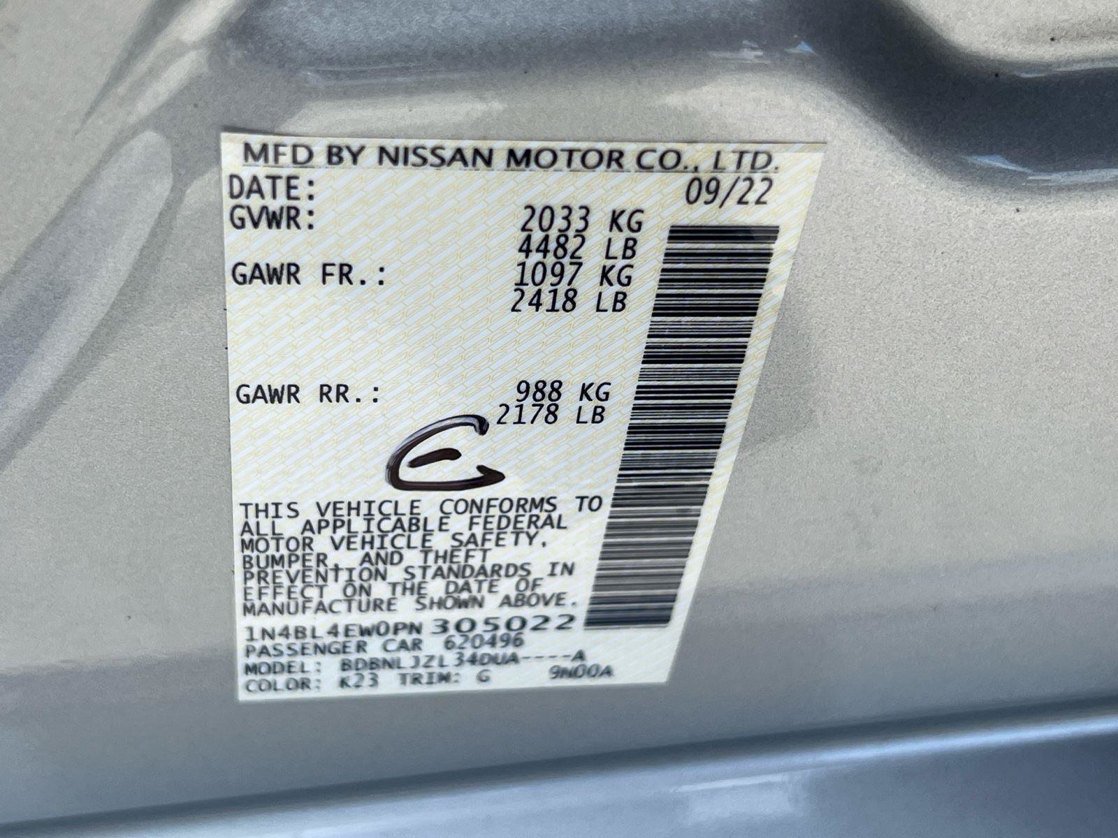 Used 2023 Nissan Altima 2.5 SL AWD/4WD image 34