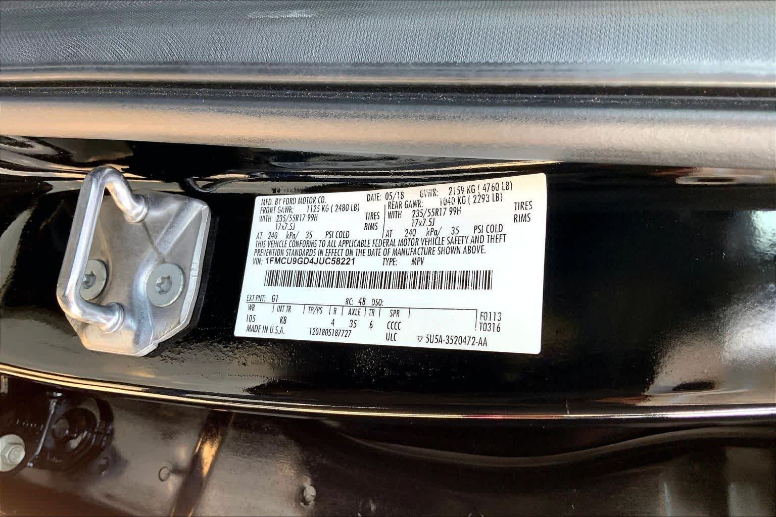 Used 2018 Ford Escape SE AWD/4WD image 34