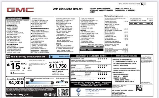 Used 2024 GMC Sierra 1500 AT4 w/ Technology Package image 26