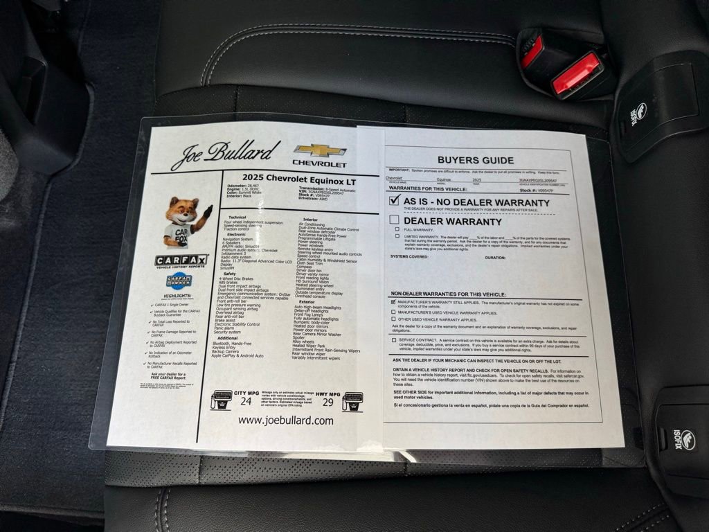 Used 2025 Chevrolet Equinox LT w/ Convenience Package II AWD/4WD image 40
