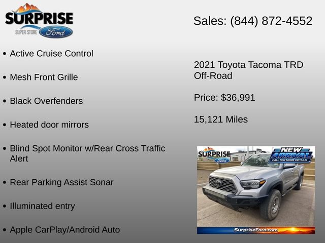Used 2021 Toyota Tacoma TRD Off-Road w/ Technology Package RWD image 16