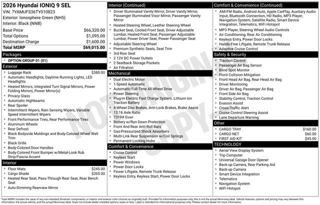 New 2026 Hyundai Ioniq 9 SEL image 4
