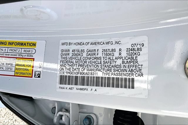 Used 2019 Honda Accord Touring image 15