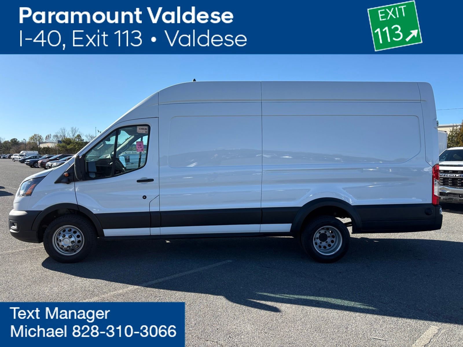 Used 2025 Ford Transit 350 148 High Roof Extended DRW w/ Load Area Protection Package image 7