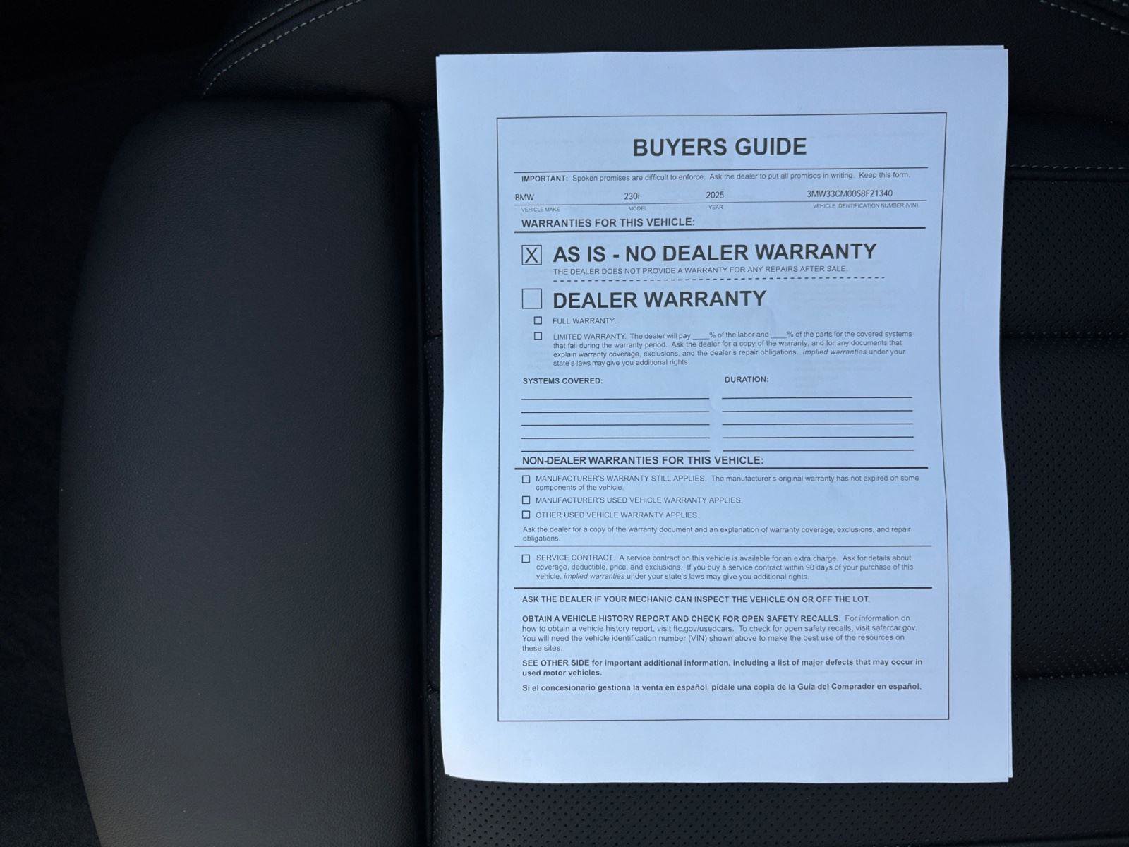 Certified 2025 BMW 230i xDrive Coupe w/ M Sport Package AWD/4WD image 30