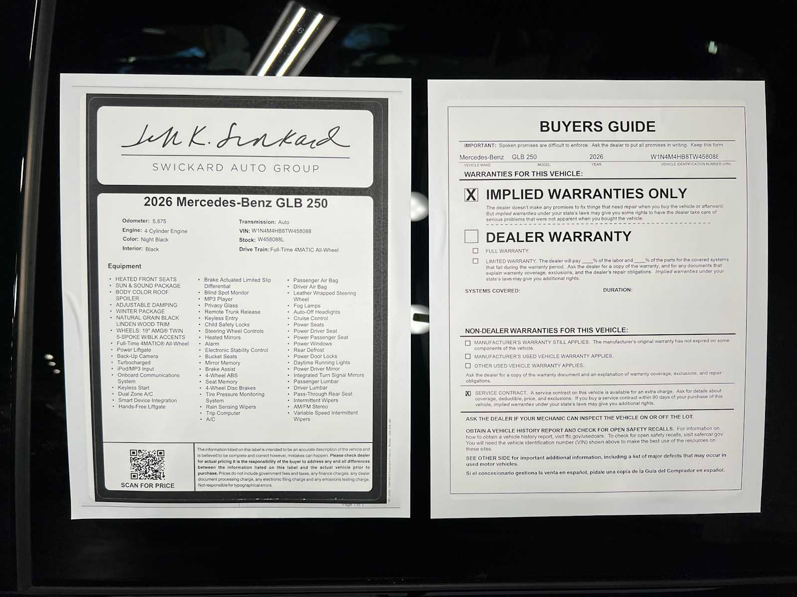 Used 2026 Mercedes-Benz GLB 250 4MATIC image 45