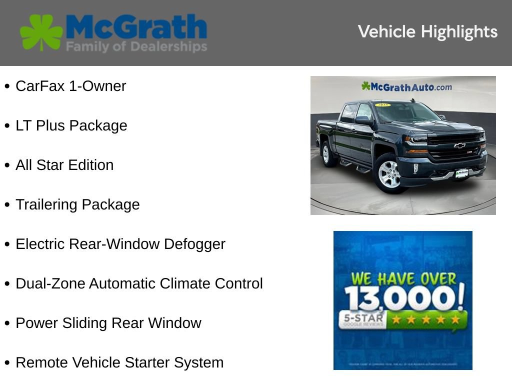 Used 2018 Chevrolet Silverado 1500 LT w/ All Star Edition AWD/4WD image 6