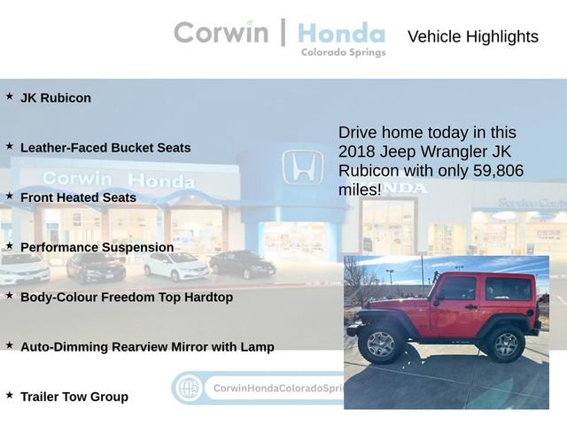 Used 2018 Jeep Wrangler Rubicon w/ Connectivity Group image 6