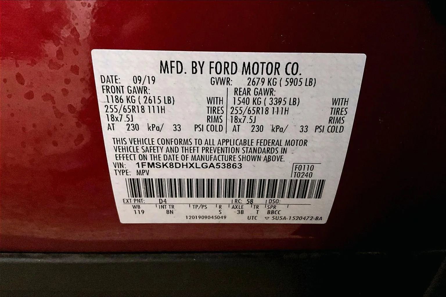 Certified 2020 Ford Explorer XLT w/ Class III Trailer Tow Package image 34