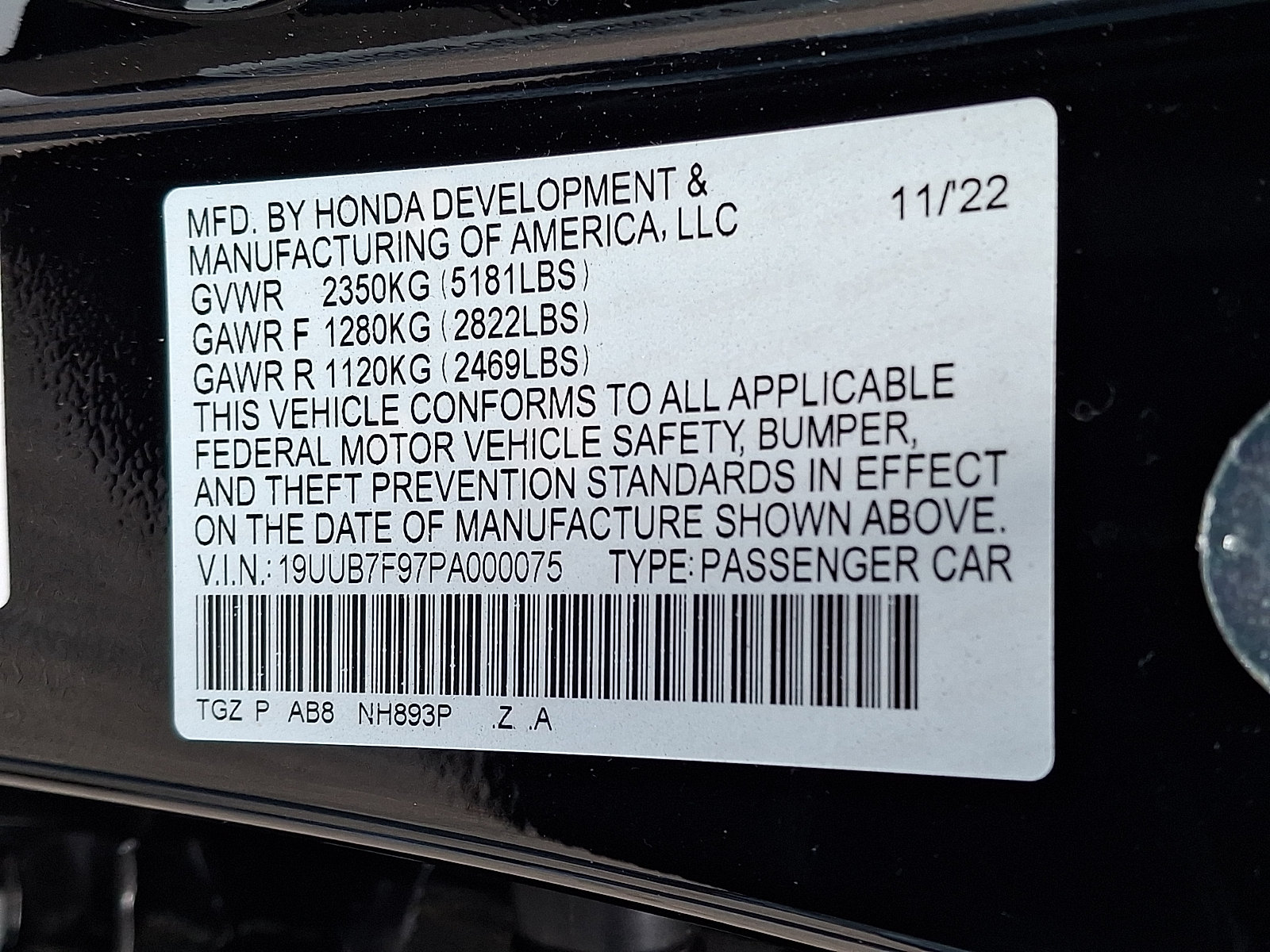 Certified 2023 Acura TLX Type S AWD/4WD image 29