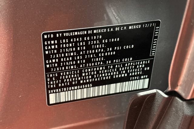 Certified 2022 Volkswagen Taos SE image 37