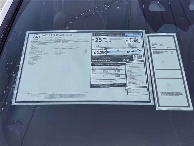 New 2027 Mercedes-Benz E 450 4MATIC Sedan image 18