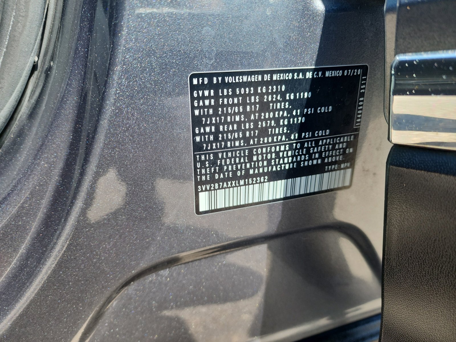 Used 2020 Volkswagen Tiguan S AWD/4WD image 25