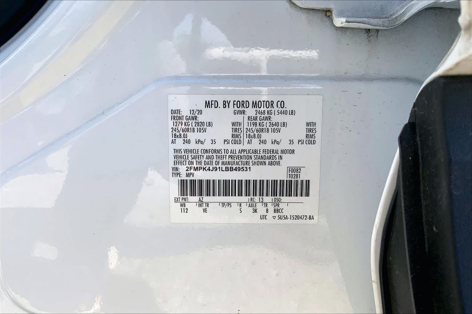 Used 2020 Ford Edge SEL w/ Convenience Package AWD/4WD image 36