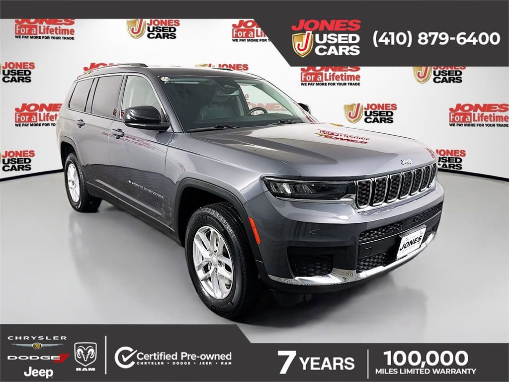 Used 2022 Jeep Grand Cherokee L Laredo w/ Luxury Tech Group I AWD/4WD image 1
