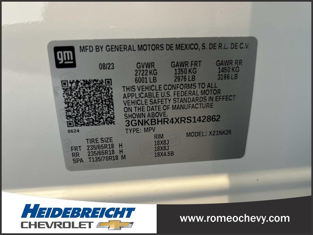 Used 2024 Chevrolet Blazer LT w/ Convenience Package AWD/4WD image 8