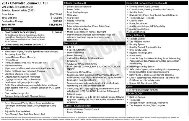 Used 2017 Chevrolet Equinox LT w/ Convenience Package image 16