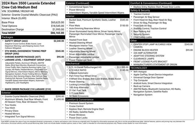 Used 2024 RAM 3500 Laramie w/ Safety Group image 57