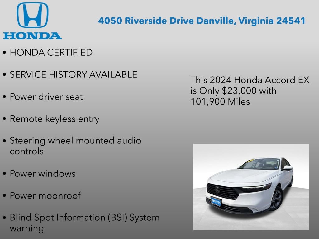 Used 2024 Honda Accord EX image 12