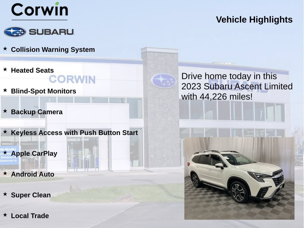Used 2023 Subaru Ascent Limited w/ Popular Package #2A AWD/4WD image 6