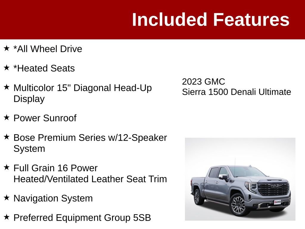 Used 2023 GMC Sierra 1500 Denali Ultimate AWD/4WD image 3