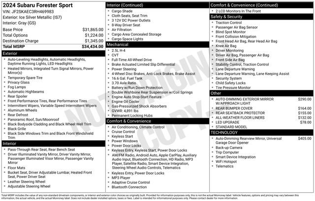 Used 2024 Subaru Forester Sport image 10