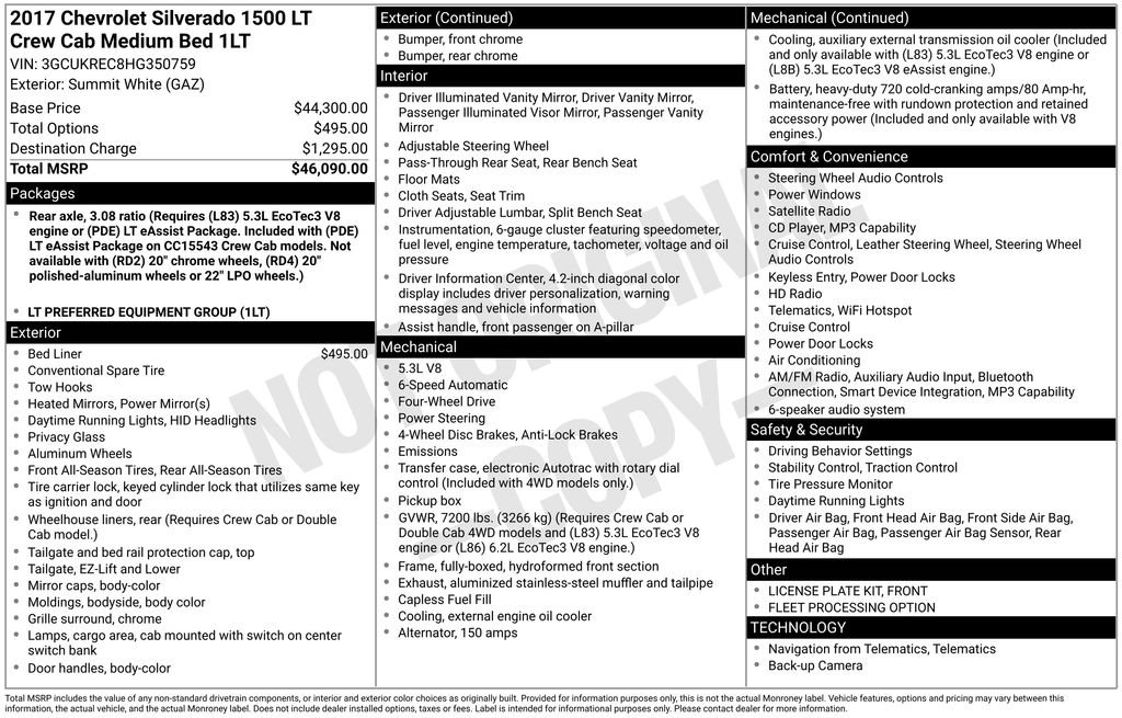 Used 2017 Chevrolet Silverado 1500 LT image 17