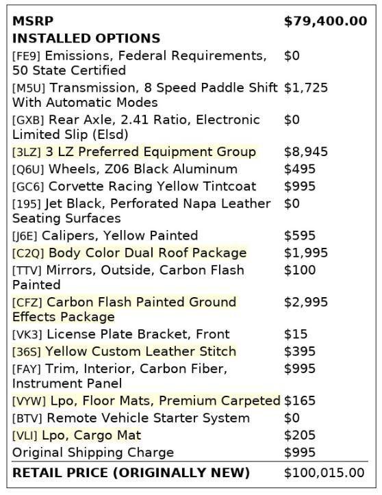 Used 2016 Chevrolet Corvette Z06 w/ 3LZ Preferred Equipment Group RWD image 4