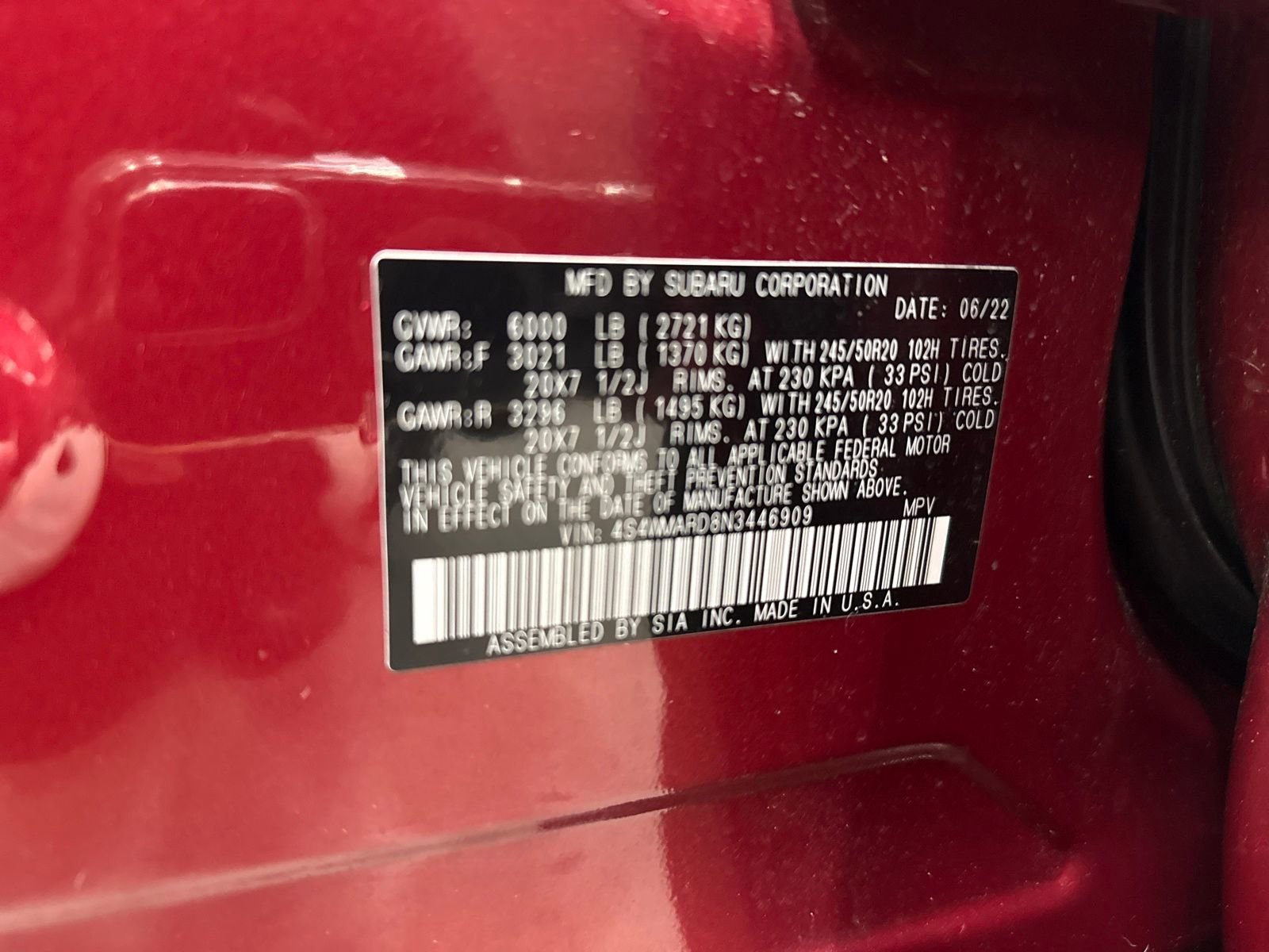 Used 2022 Subaru Ascent Touring image 31