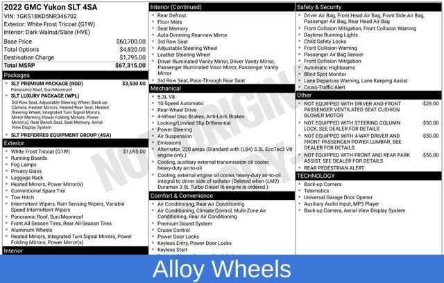 Used 2022 GMC Yukon SLT w/ SLT Premium Package image 3