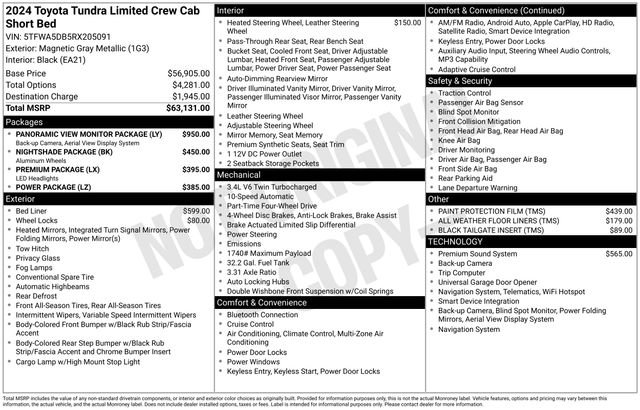 Used 2024 Toyota Tundra Limited AWD/4WD image 10