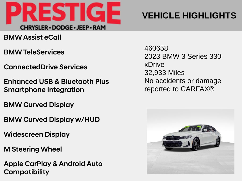 Used 2023 BMW 330i xDrive Sedan w/ M Sport Package AWD/4WD image 8