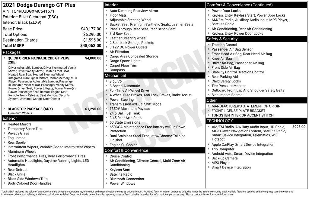 Used 2021 Dodge Durango GT image 62