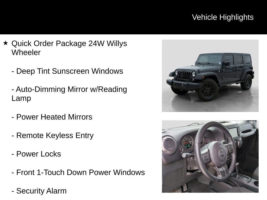Used 2017 Jeep Wrangler Unlimited Willys image 11