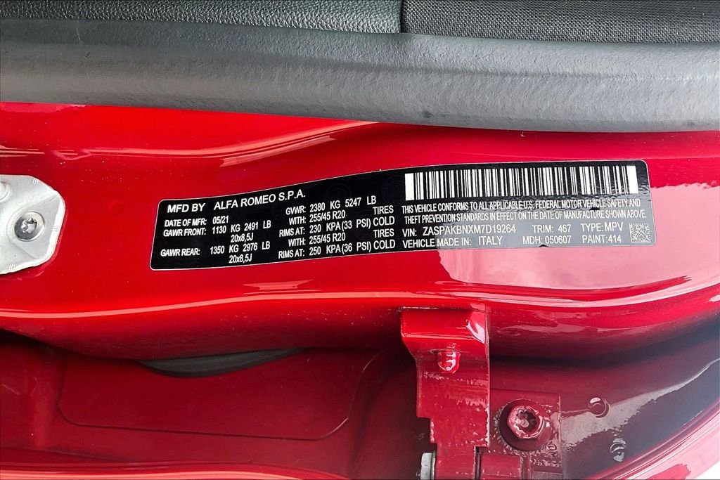 Used 2021 Alfa Romeo Stelvio Ti Sport AWD/4WD image 33
