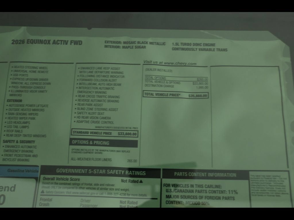 New 2026 Chevrolet Equinox ACTIV FWD image 25