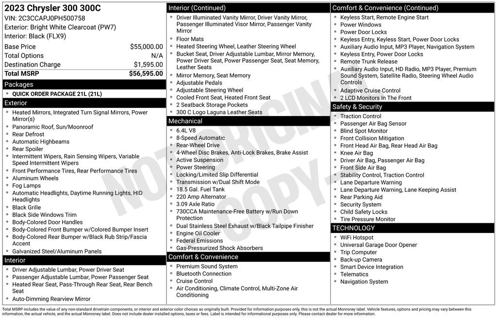 Used 2023 Chrysler 300 C image 9