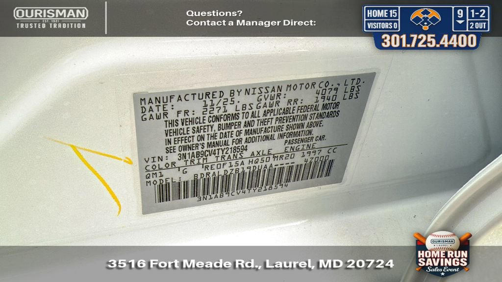 New 2026 Nissan Sentra SV w/ Floor Mat Package FWD image 27