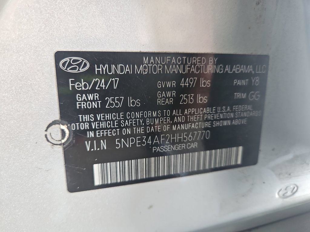 Used 2017 Hyundai Sonata Sport w/ Value Edition Package 02 FWD image 42