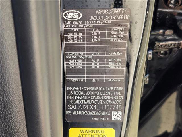 Used 2020 Land Rover Range Rover Evoque S AWD/4WD image 23